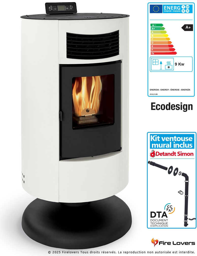 Pack Circe S 9kW + kit ventouse mural